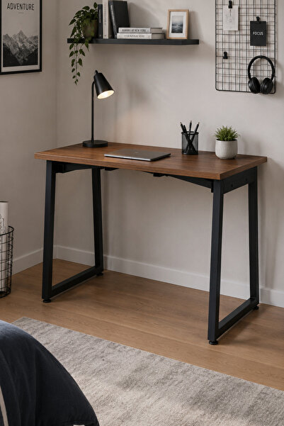 VİLİNZE Biga Sabit Mdf Metal Ayak Çalışma Ofis Masası - 60x90 cm