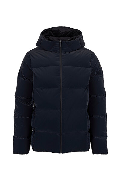 Roberto Ricci Designs Lacivert Erkek Slim Fit Kapitone Mont Superduck Tubic H...