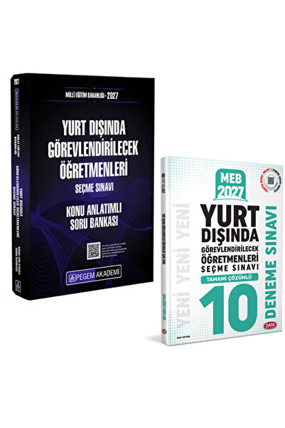 Pegem Akademi Yayıncılık Data 2027 MEB Yurt Dışında Görevlendirilecek Öğretme...