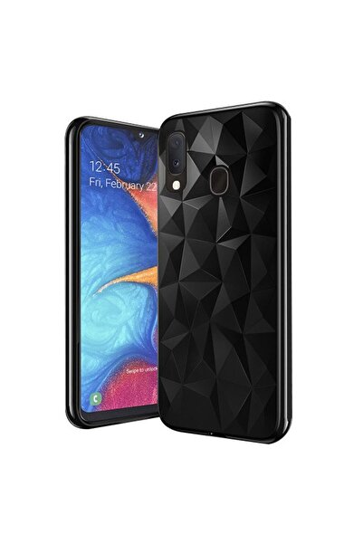 Forcell Air Prism 3D Σχέδιο Εύκαμπτη Θήκη Σιλικόνης Μαύρη (Samsung Galaxy A60)