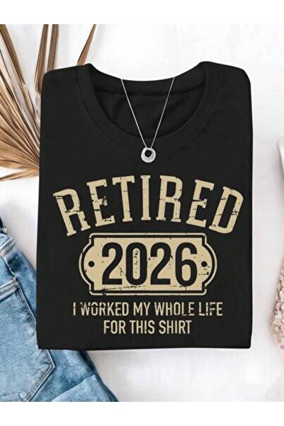2BIR Women'S 2026 Humor Funny Retired Gift T-Shirt With Print,Short Sleeve Cr...
