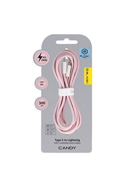 Blavec Candy Πλεγμένο Καλώδιο Δεδομένων και Γρήγορης Φόρτισης PD 20W 2,4A (CC...