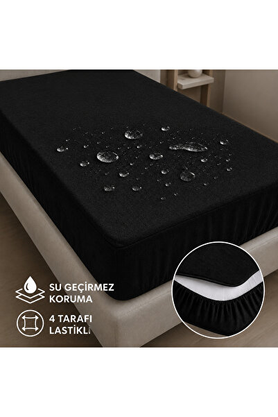 nnevora Tek Kişilik Su Geçirmez Alez 100 x 200 cm 4 Tarafı Komple Lastikli Ya...