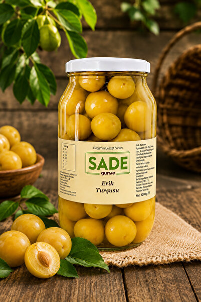 Sade Organik Sade Gurme Erik Turşusu 1200 gr