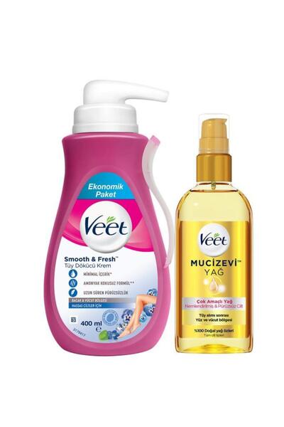 Veet Professional Mucizevi Yağ- Çok Amaçlı Nemlendirici 100 ml + Hassas Tüy D...