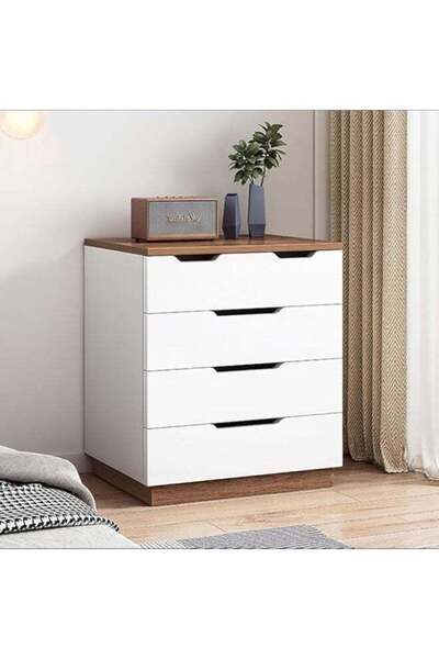 Generic Modern Bedside Table, Wooden Nightstand with Drawers Spacious Counter...