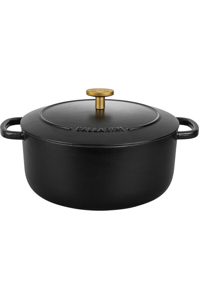 NO BRAND Ballarini Bellamonte Garnek din fontă 3 litri negru
