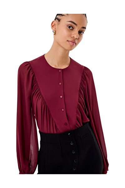 French Connection Women Eden Wesley Balloon Sleeve Shirt