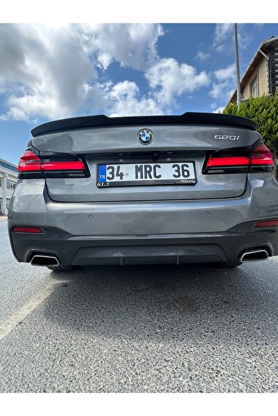 Harphour Bmw G30 Uyumlu KARBON Görünüm Yarasa M4 Spoiler İthal Abs Plastik