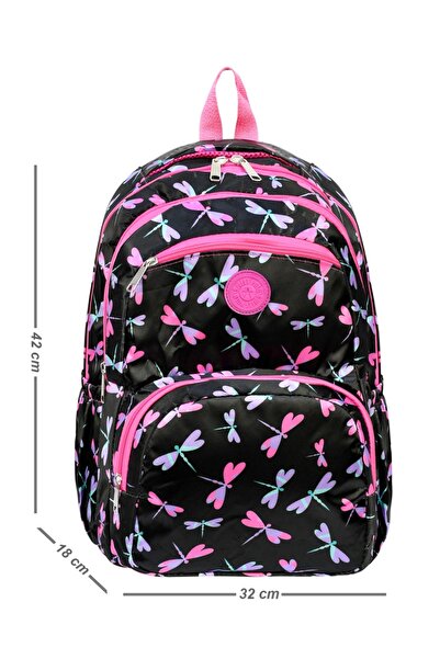 miço kids Girl's Patterned Backpack – Multi-Compartment School and Daily Use ...