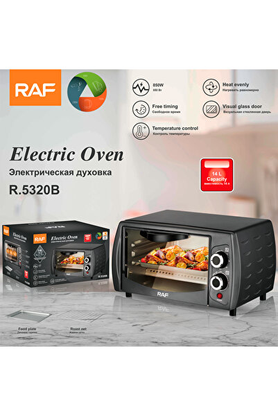 RAF Mini Electric Oven 850W 14L, Mechanical Control - 3 Year Waranty R.5320B