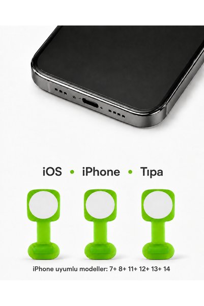 emrebilisim iphone 11+12+13+14uyumlu yapışkanlı tıpa Telefon C Şarj Portu Toz...