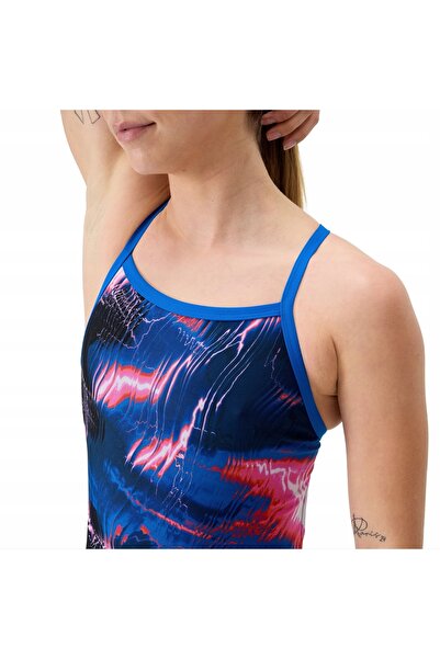 SPEEDO Costum de baie întreg de damă, imprimat, cu detalii la gât, pentru pis...