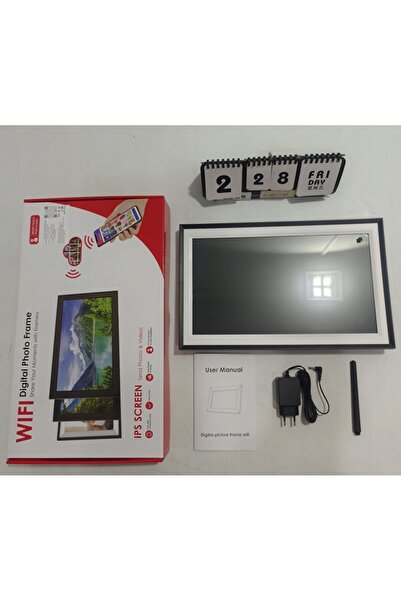 bedee RAMĂ FOTO DIGITALĂ CU ECRAN TACTIL DE 15.6 INCH ȘI ROTARE AUTOMATĂ