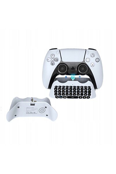 NO BRAND DealSense Tastatură wireless Bluetooth pentru controler PS5 - Albă