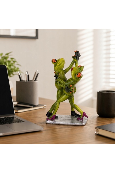 NO BRAND Figurină broască, decorațiune cameră, cadou, sculptură, verde, amuzant
