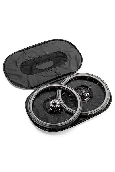 Elite Husă pentru roți de bicicletă de 26-29 inch, cu glisare dublă, neagră