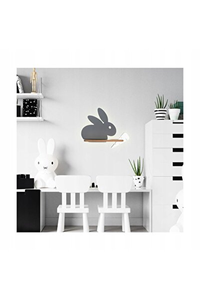 NO BRAND Lampă de perete RABIT 4W LED 4000K IQ KIDS cu cablu Îmi place priza ...