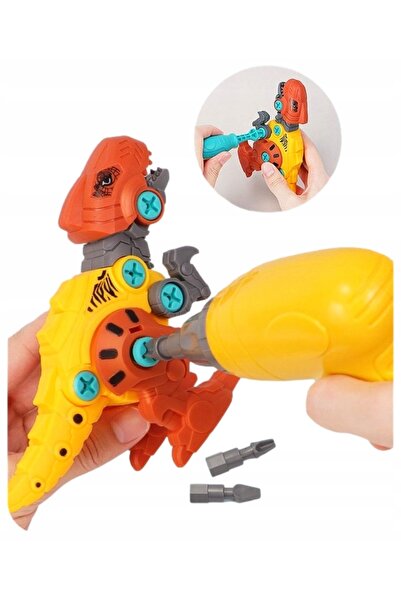 Doris Set de construcție DIY Dinozauri de asamblat și rotit, Blocuri de const...