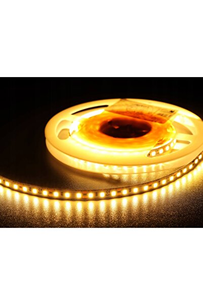 NO BRAND Bandă LED 12V 120 LED-uri 9.6W, Alb Cald 3000K - 5m, impermeabilă IP64
