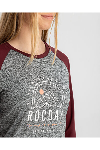 NO BRAND Bluză ciclistă de damă Rocday Camber - melange/negru S