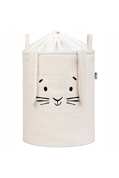SIPO COȘ MARE PENTRU JUCĂRII CU MÂNER DE TRANSPORT 43L PREMIUM BOUCLE CREAMY ...