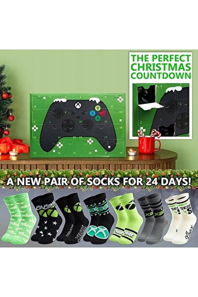 TREND ȘOSETE PENTRU BĂIEȚI CALENDAR DE ADVENT CU MOTIV XBOX ȘOSETE PENTRU BĂIEȚI
