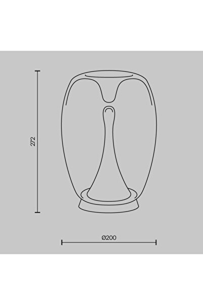 NO BRAND Lampă de masă veioză LED auriu fumuriu pentru living și dormitor 300...