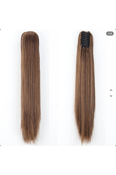 hair Set 2 x Coada de Par cu Cleste 70cm - Saten Castaniu Deschis M2-30