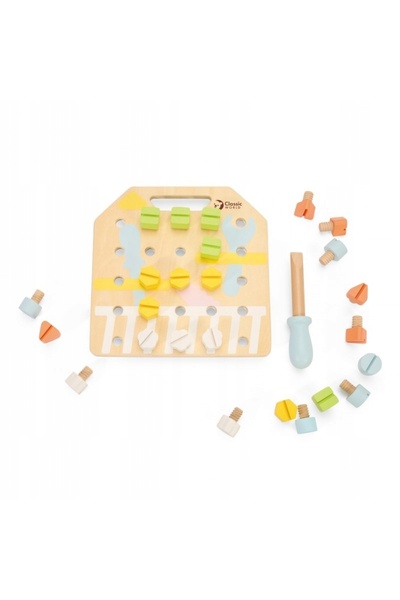 NO BRAND TABLĂ DE MANIPULARE DIN LEMN – PUZZLE LOGIC CLASSIC WORLD TABLA MAN