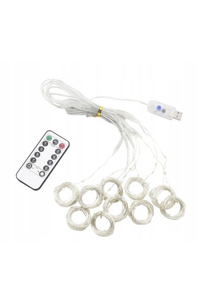 Led PERDEA CU FIR 300 USB MIX COLORAT PILOT