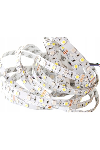 NO BRAND Kit bandă LED RGBW NEUTRALĂ 1m cu telecomandă radio
