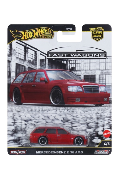HOT WHEELS MERCEDES-BENZ E 36 AMG FAST WAGONS 4/5 JBK69 MODEL NOU METAL