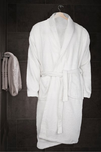 NO BRAND Halat de baie din frotir pentru hotel și spa, 100% bumbac, L