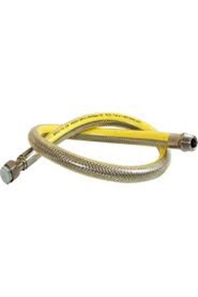 Eco Lounge 100cm Flex Doğalgaz Hortumu Çelik Örgülü Bx40