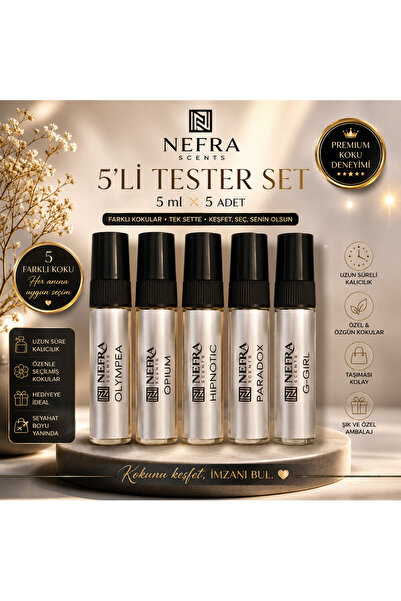 Nefra Scents Tester 5 'li Set