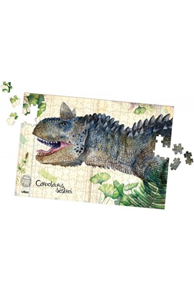 NO BRAND VILAC: Puzzle 3 x 200 piese. Dinozauri cu postere 9626
