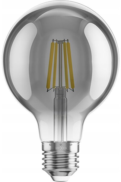 Mexen VINTIS 10X BULB LED CU FILAMENT E27 G80 6W CĂLDUROASĂ 2200K 450 LM FUMURIU