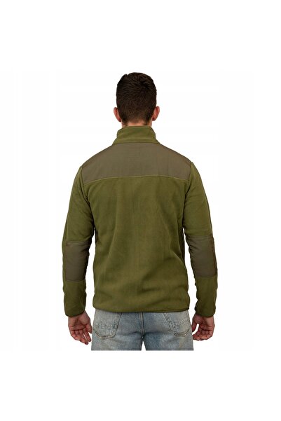 NO BRAND Hanorac călduros din fleece polar pentru bărbați, cu fermoar și buzu...