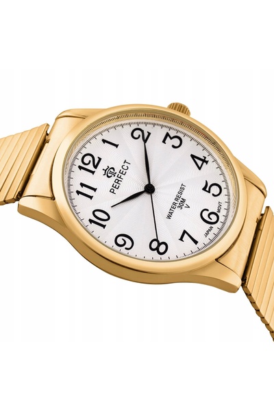 PERFECT Ceas bărbătesc X421-12 - Eleganță aurie cu mecanism de precizie