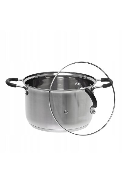 NO BRAND OALĂ DIN OȚEL INOXIDABIL + CAPAC SMART KITCHEN DAVOS 6,3 L 24 CM