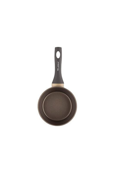 FLORINA Oală rotundă din aluminiu Cava 18 cm 1.5 L cu capac, aurie, pentru in...