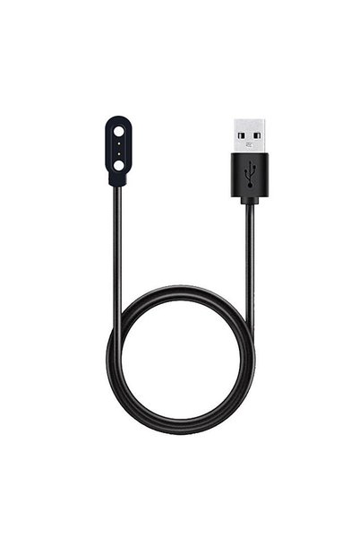 CaseOnn Haylou LS01 ile Uyumlu Manyetik USB Hızlı Şarj Kablosu Siyah