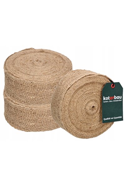 NO BRAND 3 role de panglică decorativă din iută, 60 mm, sfoară de iută natura...