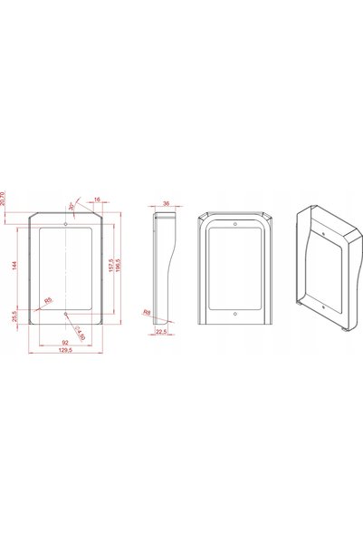 commax PROTECȚIE INFERIOARĂ DIN ALUMINIU OS-1PS