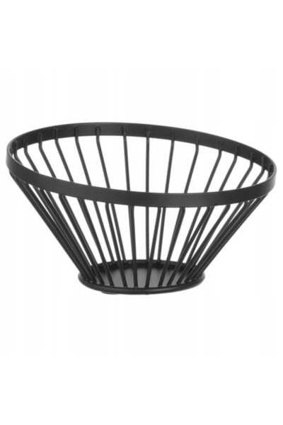 HENDI Coș din sârmă pentru fructe, negru, cu strat mat, śr. 150 mm - 4