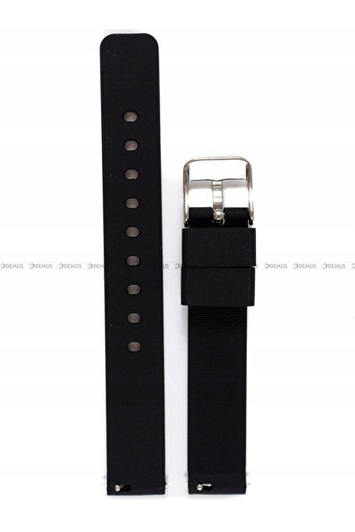 NO BRAND LAVVU LS00B14 - 14mm - NEGRU - Curea de ceas din silicon