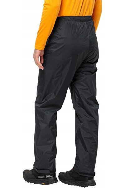 Jack Wolfskin Pantaloni de ploaie Rainy Day, negri, XS