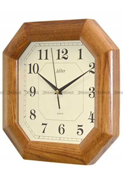 adler 21003 - 28x28cm - Stejar - Ceas de perete din lemn