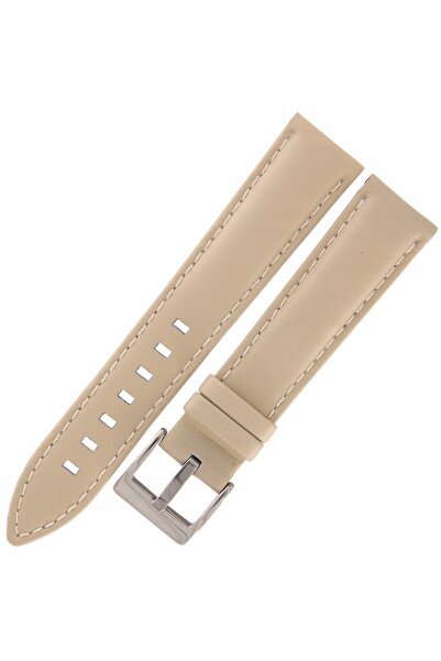 NO BRAND DILOY 330 - CREAMY - 20mm - Curea de ceas din piele netedă